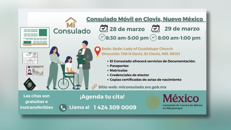 Consulado de México lleva servicios consulares al Panhandle de Texas y Nuevo México