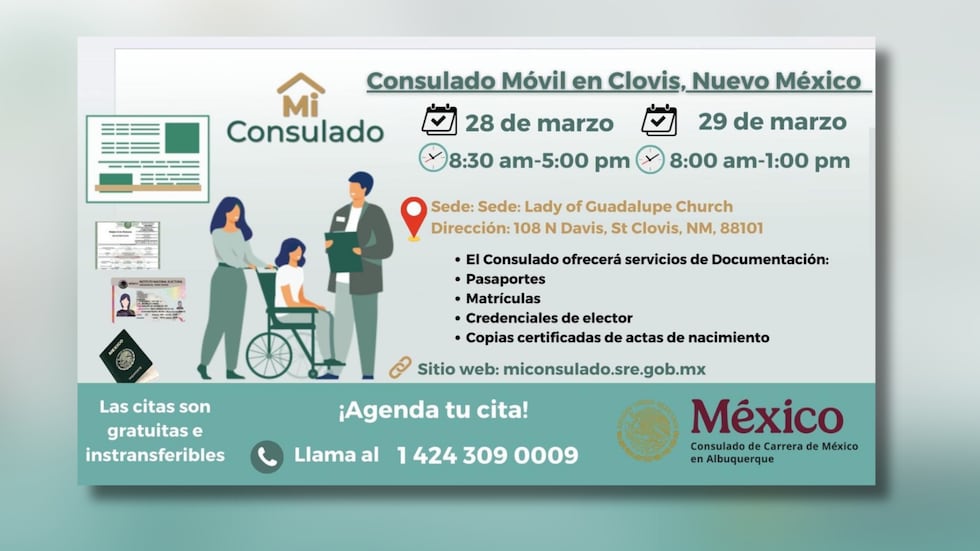 Consulado de México lleva servicios consulares al Panhandle de Texas y Nuevo México