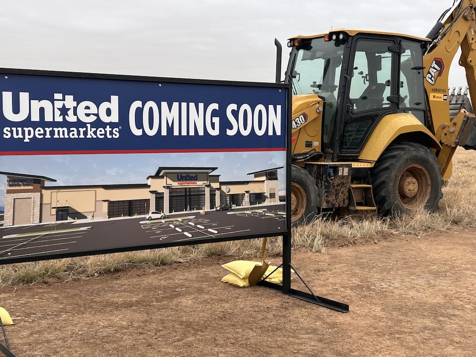 United broke ground on a new supermarket in Wolfforth on Friday, located on the NE corner of...