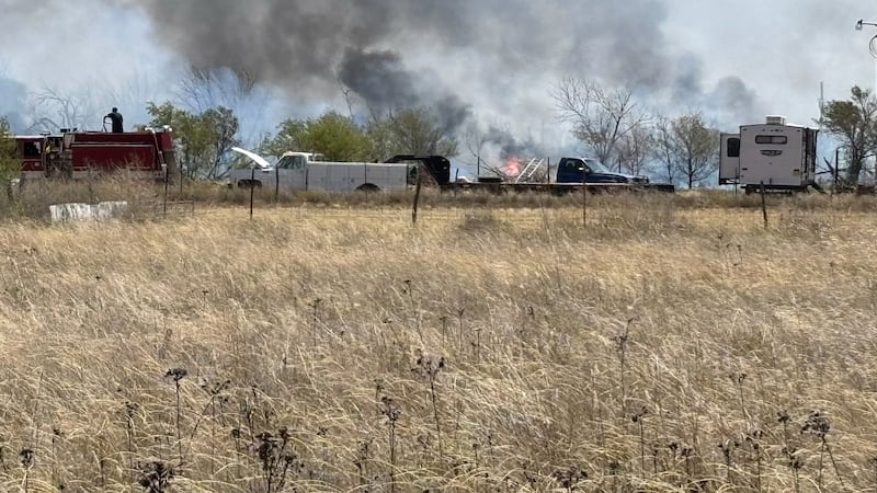 Multiple agencies on scene of fire southwest of Idalou