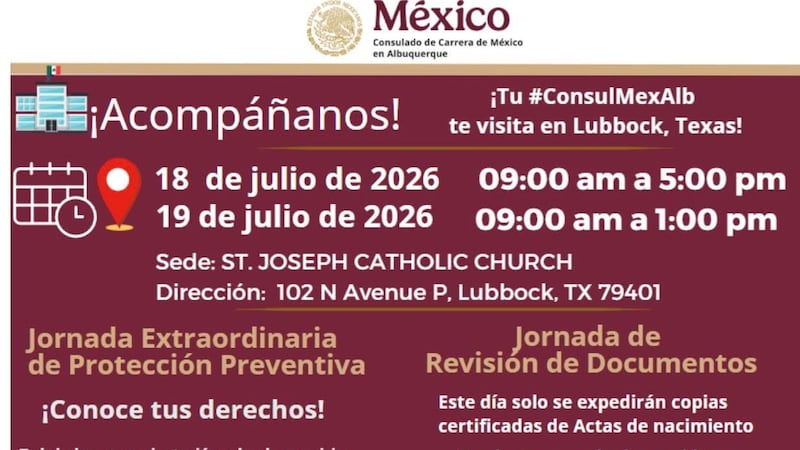 Talleres de derechos y revisión de documentos disponibles el sábado y domingo en St. Joseph...