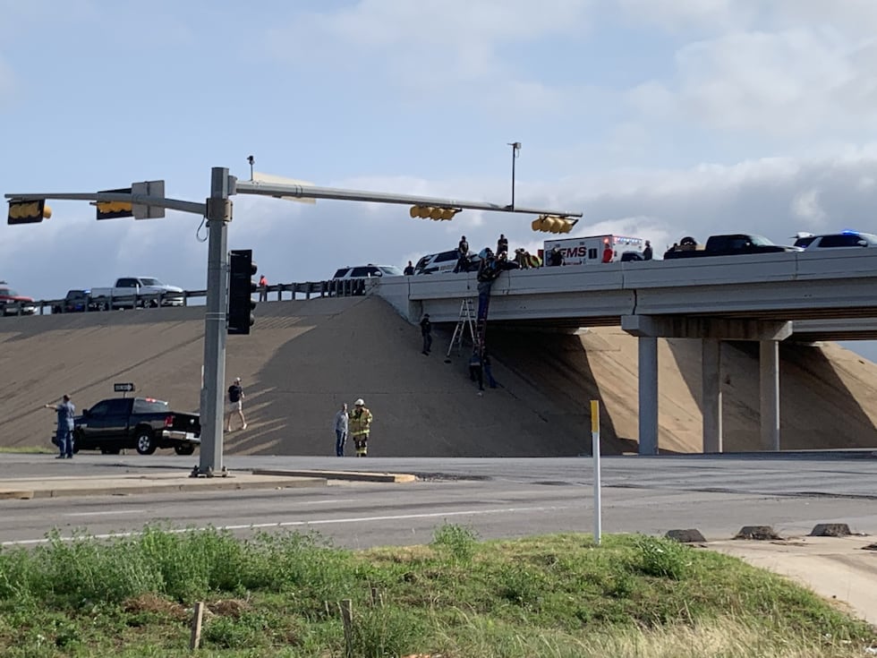 Emergency crews respond to major crash on I-27 at 98th Street.