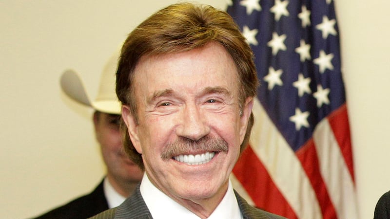 In this Dec. 2, 2010, file photo, actor Chuck Norris stands following a ceremony in Garland,...