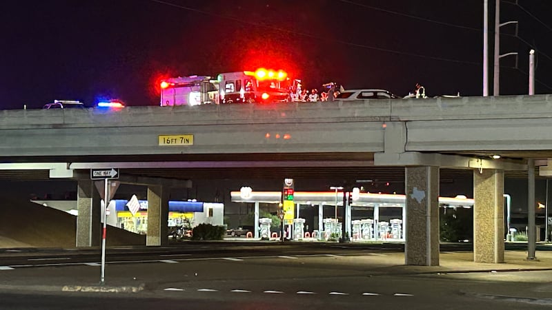 Two people are injured after a collision that happened Thursday night