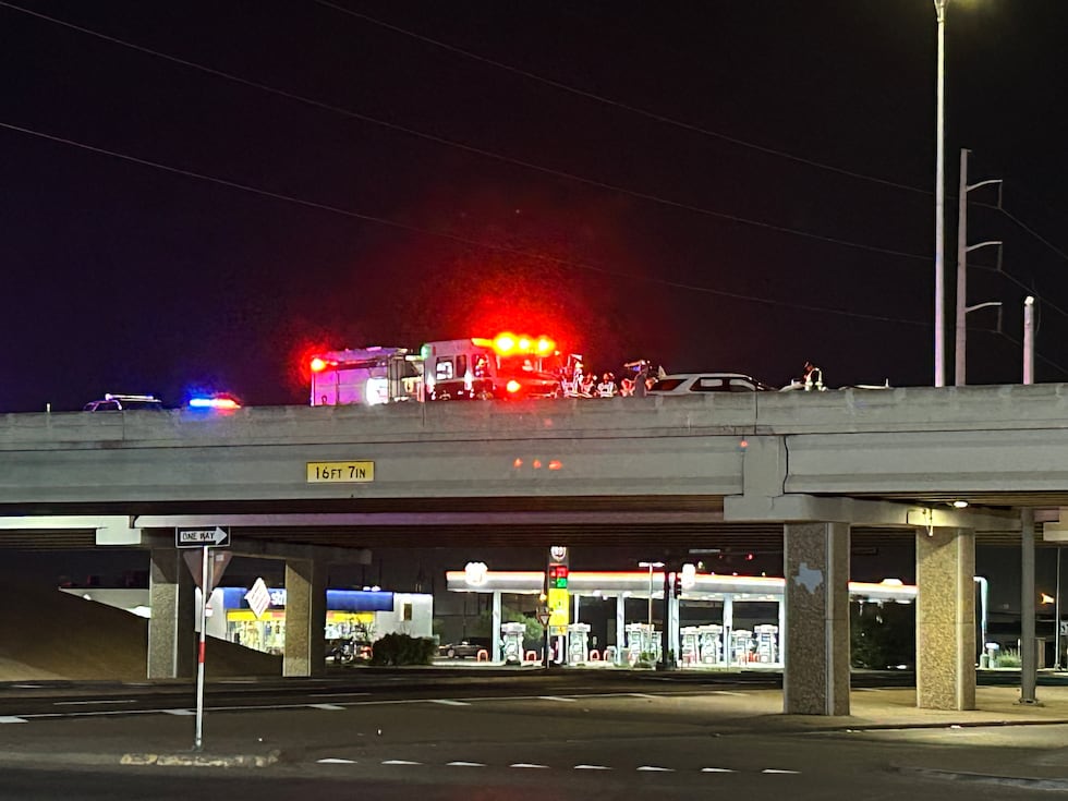 Two people are injured after a collision that happened Thursday night