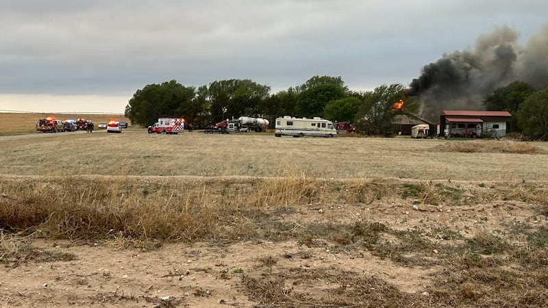 Multiple crews on scene of structure fire in north Lubbock County