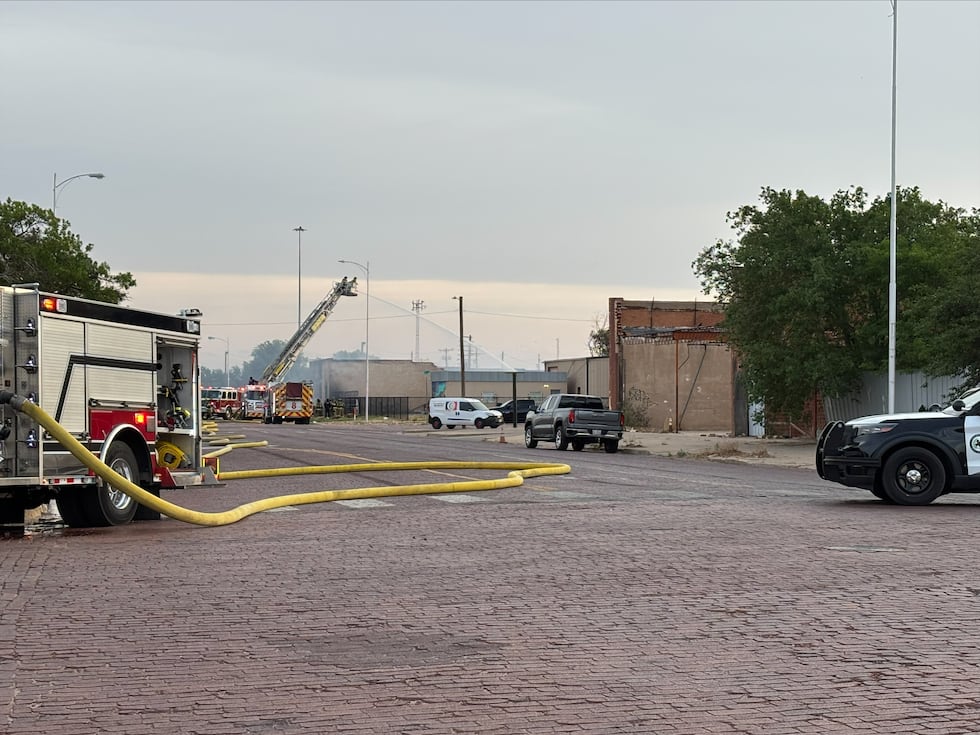 Building demolished following fire in downtown Lubbock