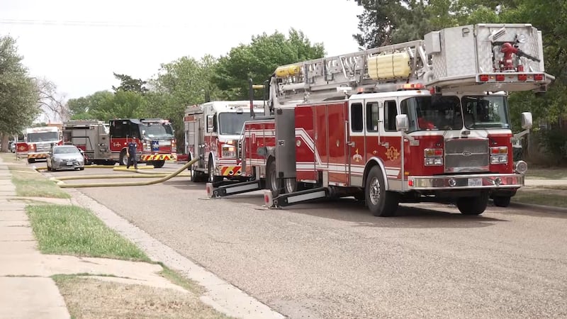 Lubbock Fire Rescue reports someone set a storage shed on fire near 14th and Avenue W. A...