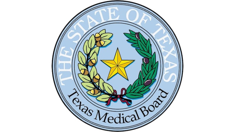The Texas Medical Board logo.
