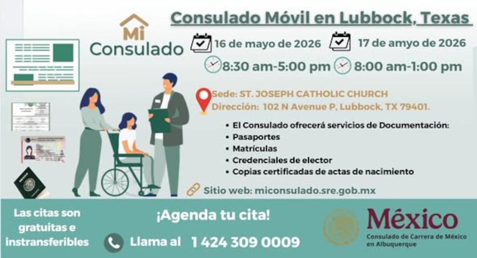 Residentes podrán tramitar pasaportes, matrículas y actas de nacimiento en dos jornadas gratuitas