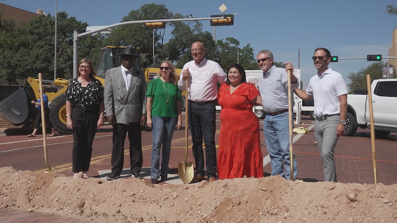 City leaders broke ground on the Broadway Reconstruction Project in downtown Lubbock Friday...