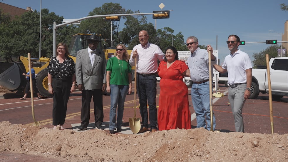 City leaders broke ground on the Broadway Reconstruction Project in downtown Lubbock Friday...
