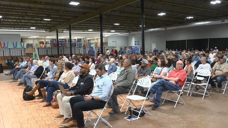 An estimated 150 to 200 people attended a town hall meeting Thursday night to hear details...