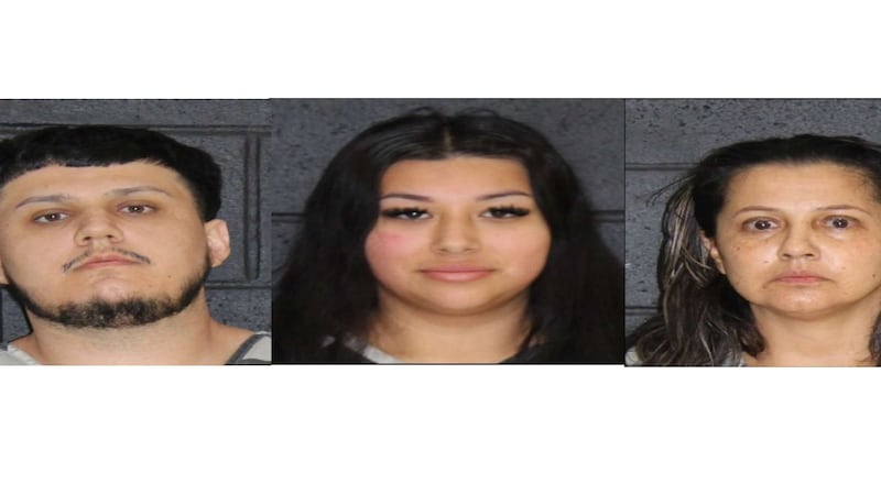 Left to right: Jorge Benitez, Giselle Galvan and Flor Hurtado