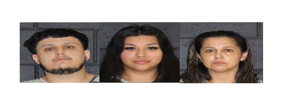 Left to right: Jorge Benitez, Giselle Galvan and Flor Hurtado