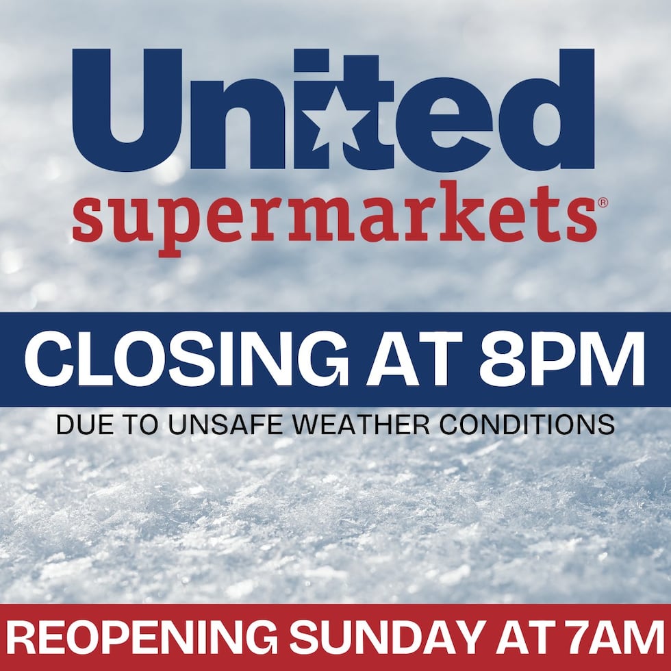 United Supermarkets closing early.