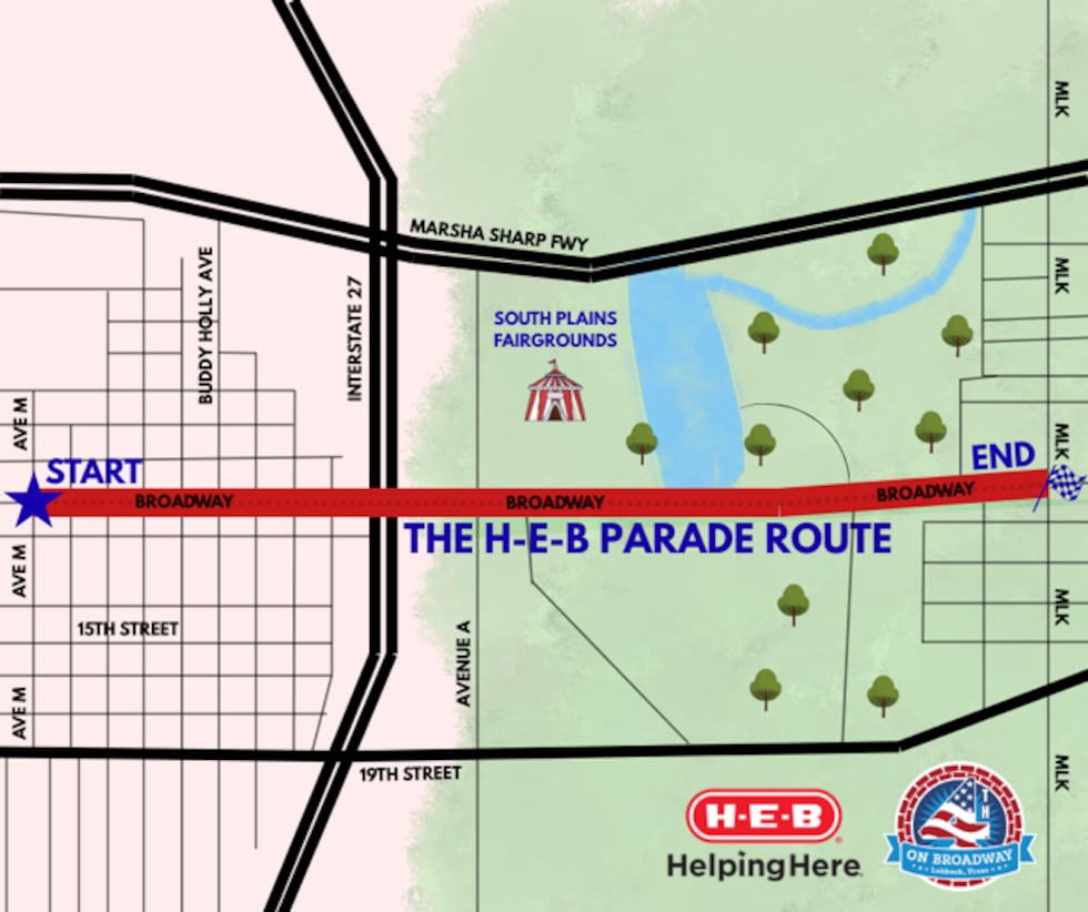 Organizers of Lubbock’s annual Independence Day announce a new parade route for the 2026 event.