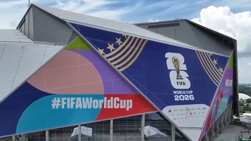 Mercedes-Benz Stadium just before World Cup