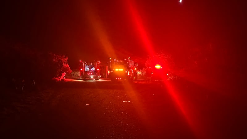 Rescue underway for person trapped in cave collapse at Lake Alan Henry.