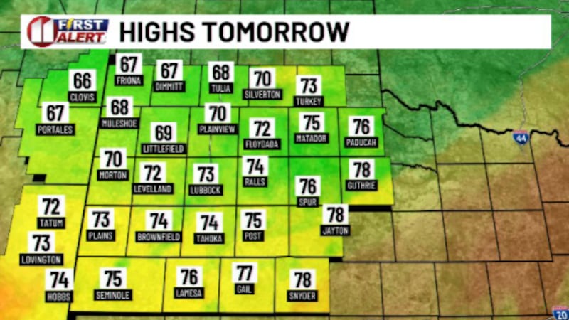 Mild and cloudy weather is in store to start the second half of the week