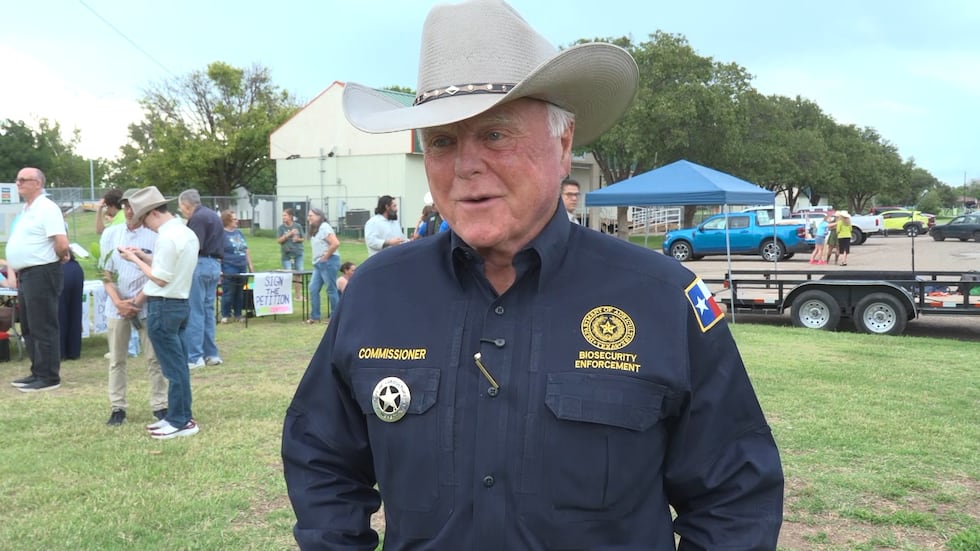 Texas Agriculture Commissioner Sid Miller attended the protest and is leading an effort to...