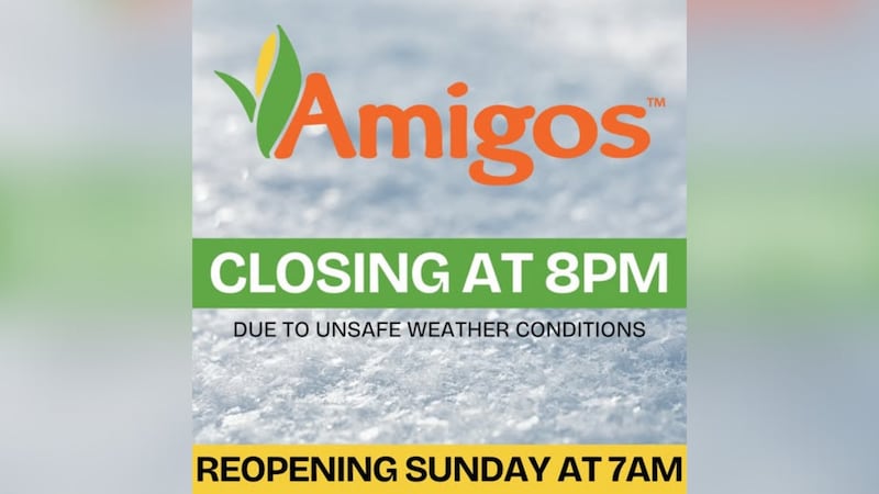 Amigos cerrará tiendas en Lubbock y Plainview por condiciones climáticas peligrosas