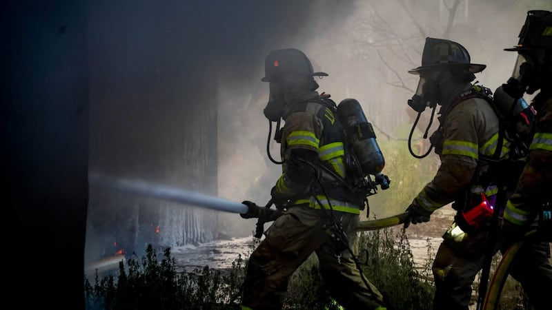 A firefighter is recovering after battling a house fire in central Lubbock Tuesday night.