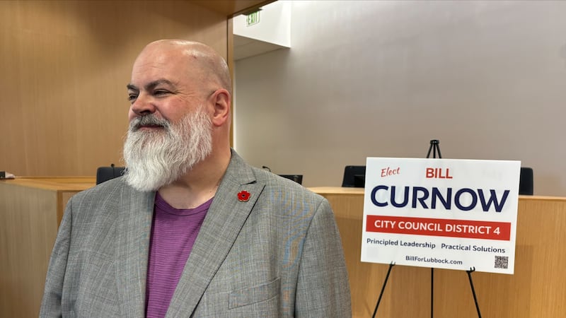 Bill Curnow declared for the open Lubbock City Council District 4 seat on Thursday.