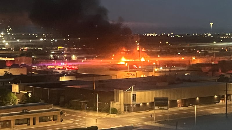 Lubbock Fire Rescue is currently on scene of a structure fire downtown.