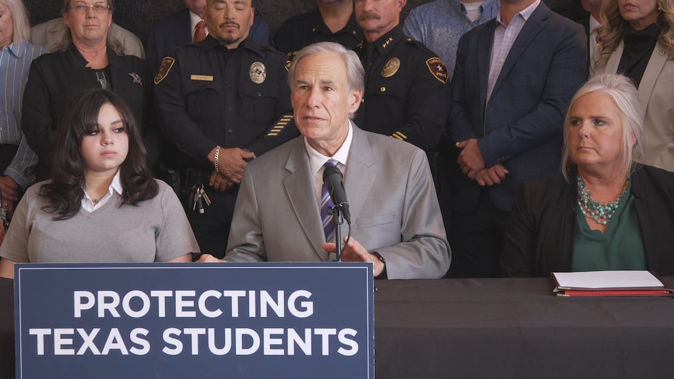 Governor Greg Abbott announced the initiative to set stricter punishments for teachers...