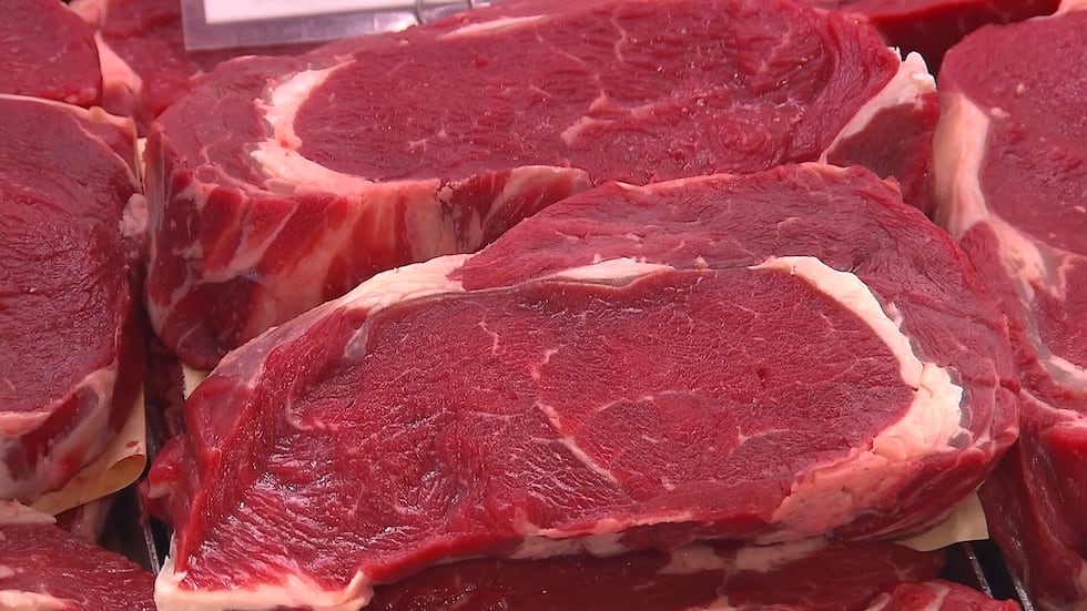 Una foto de archivo sin fecha de carne de vacuno.