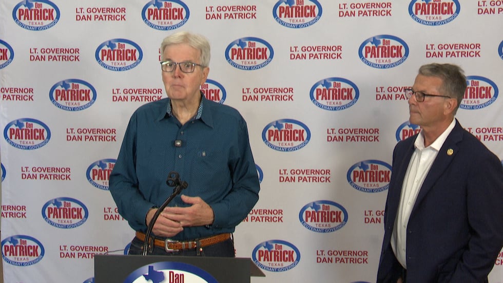 Texas Lieutenant Governor Dan Patrick made a campaign stop in Lubbock on Wednesday, hoping to...