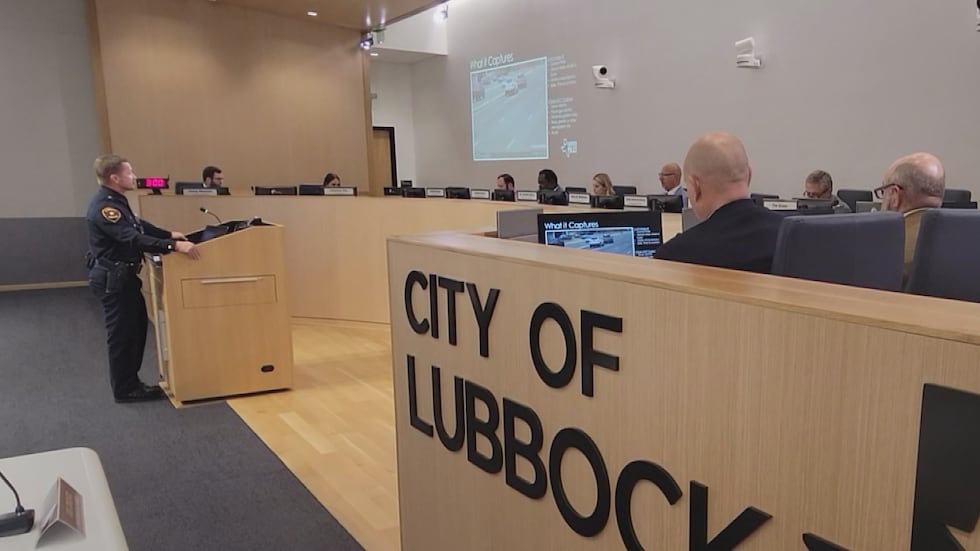 Lubbock Police Chief Seth Herman gave a presentation about how the department uses its Flock...