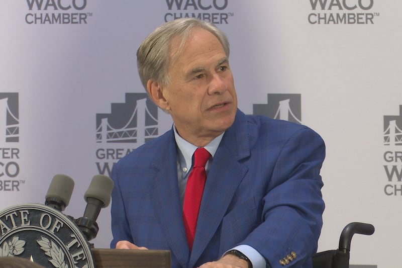 Governor Greg Abbott came to Waco this morning and his first stop was the Baylor Club for the...