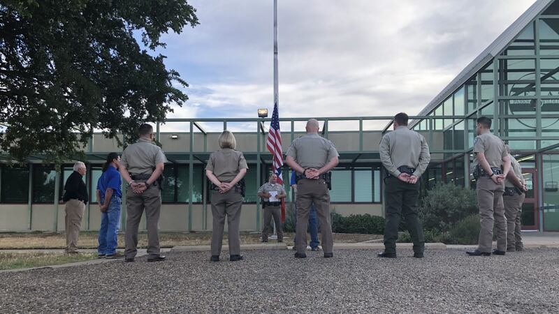 Game Wardens in Lubbock gathered at the regional office at 1702 Landmark Ln. in observance of...