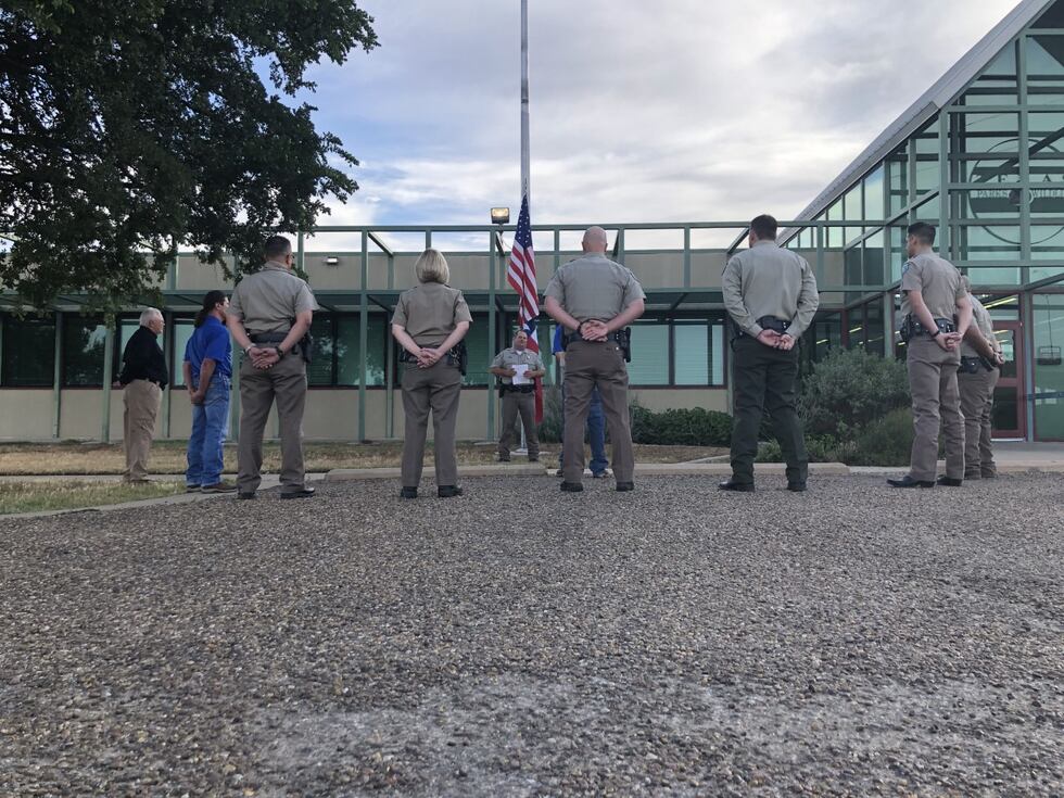 Game Wardens in Lubbock gathered at the regional office at 1702 Landmark Ln. in observance of...