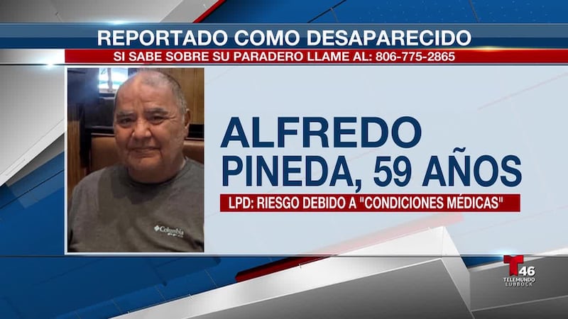 Alfredo Pineda, de 59 años, salió de un hospital el lunes y no regresó a casa