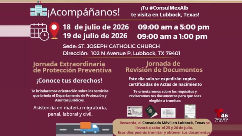 Talleres de derechos y revisión de documentos disponibles el sábado y domingo en St. Joseph...