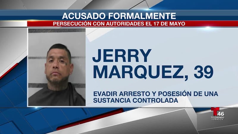 Jerry Márquez, de 38 años, fue arrestado en mayo tras chocar al final de la persecución