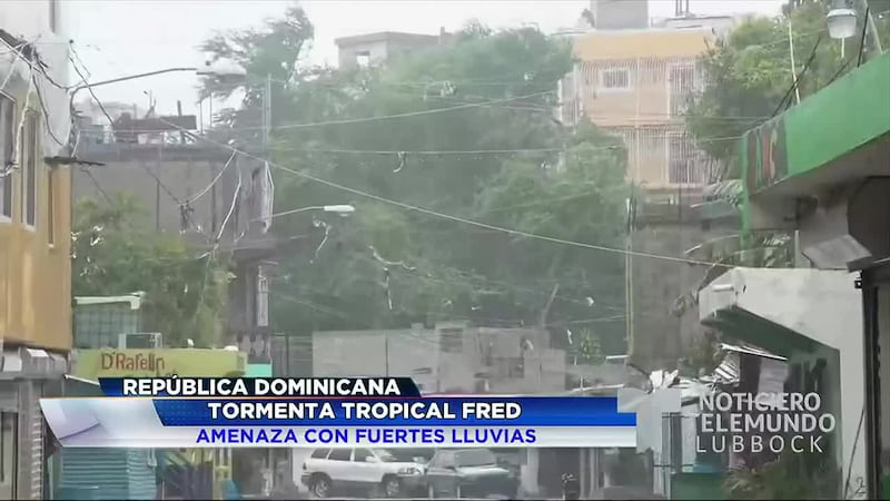 Tormenta tropical Fred llega a Dominicana; se acerca a Haití
