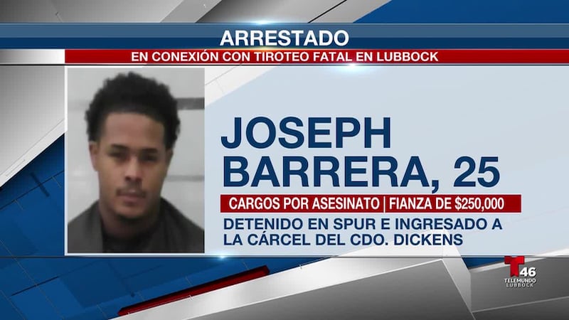 Joseph Barrera, de 25 años, enfrenta cargo de homicidio con fianza de $250,000