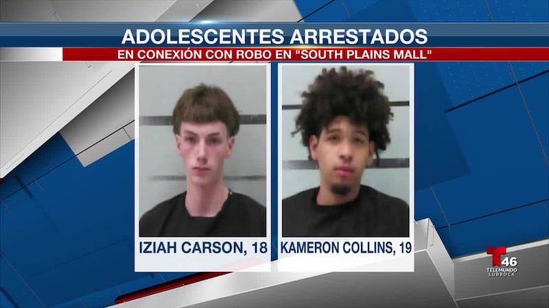 Iziah Carson y Kameron Collins fueron detenidos el martes por la tarde
