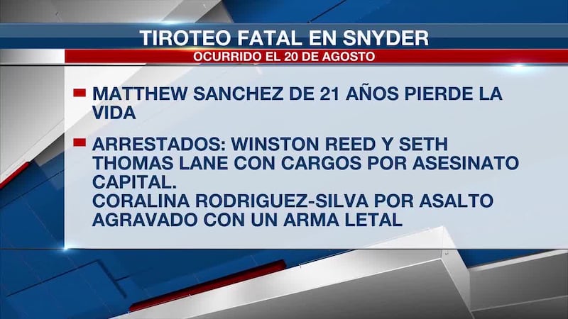 Matthew Sánchez murió seis días después del ataque