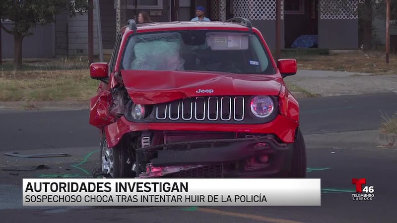 El sospechoso chocó contra otro vehículo cerca de la calle 47 y la avenida U