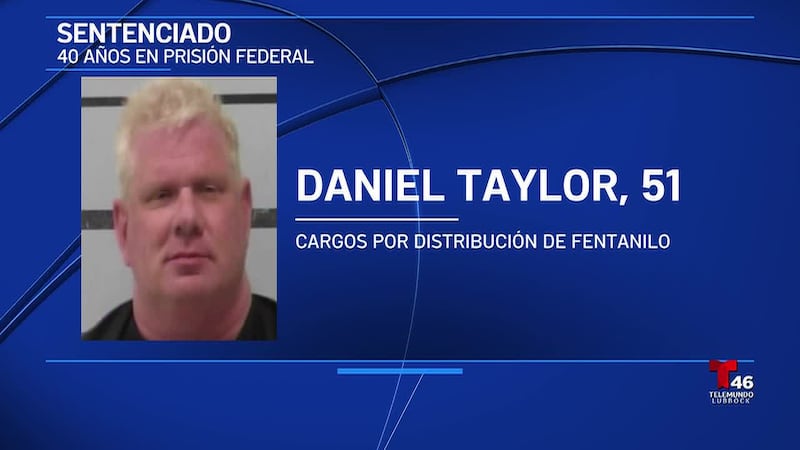 Daniel Taylor se declaró culpable de conspirar para distribuir 40 gramos o más de la droga en...