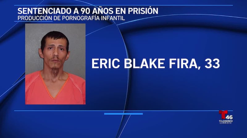 Eric Blake Fira se declaró culpable de tres cargos relacionados con la producción de material...